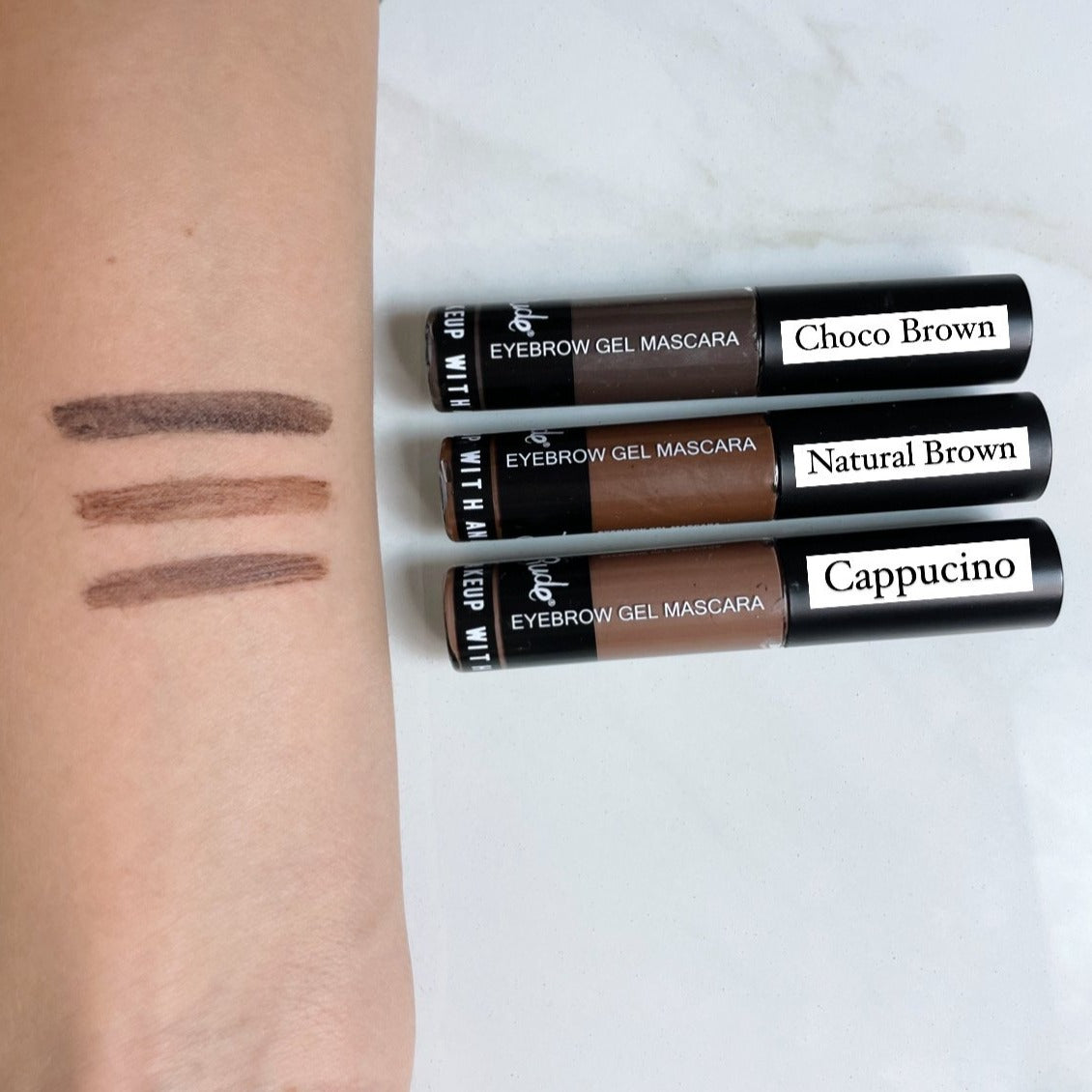 RUDE Eyebrow Gel - Cappucino (udgået erstattes af Choco brown)